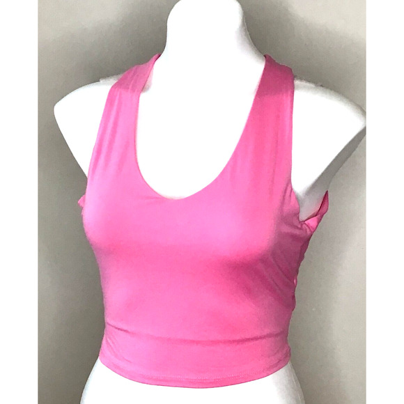 Le Lis Collection Pink Knit Wrap Halter Top Size Small - Picture 1 of 8